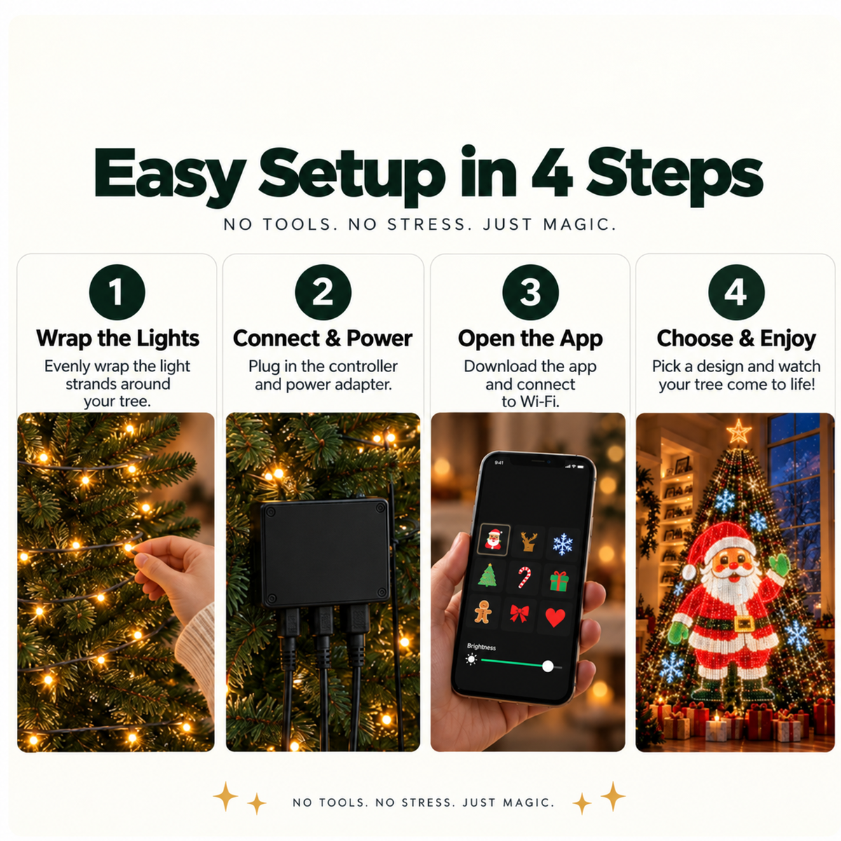 Kairven Christimas Tree LED Lights