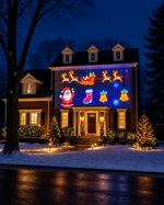 Kairven Animated Christmas Curtain Lights